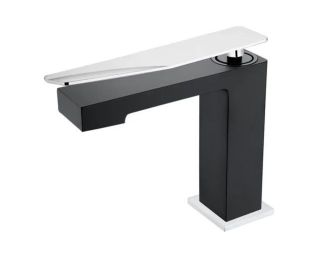 Смеситель для раковины Boheme Q 141-BCR.2 чёрный/хром